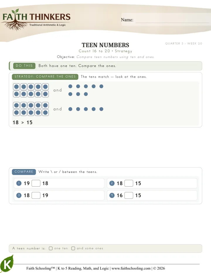 Strategy worksheet sample