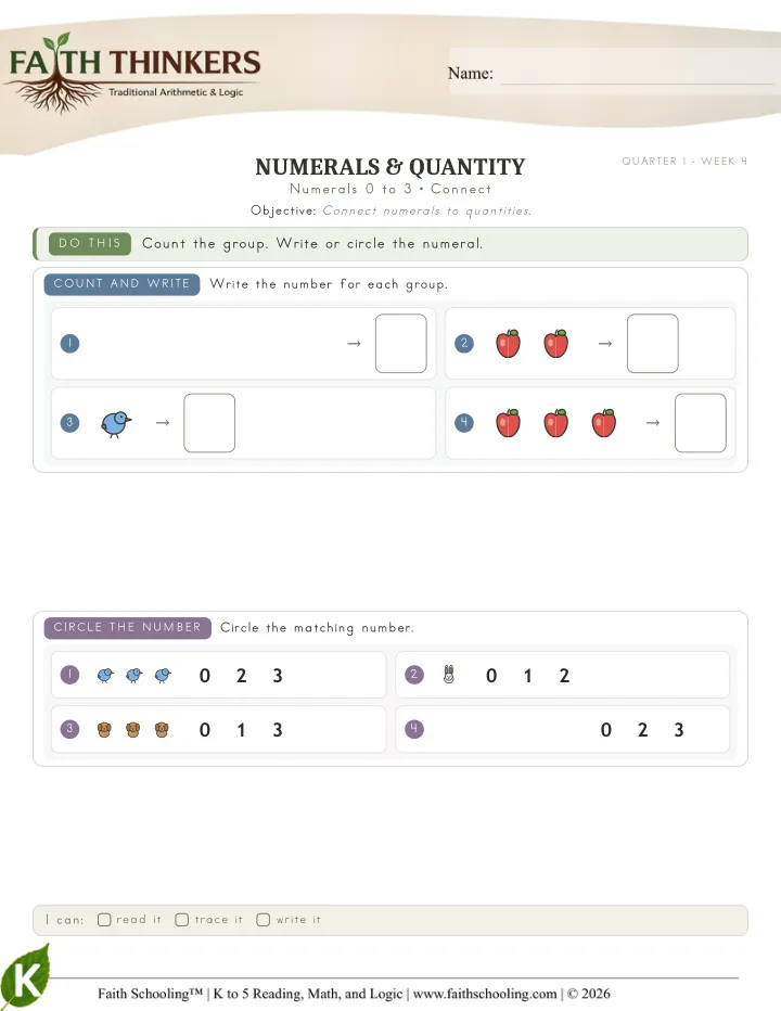 Connect worksheet sample
