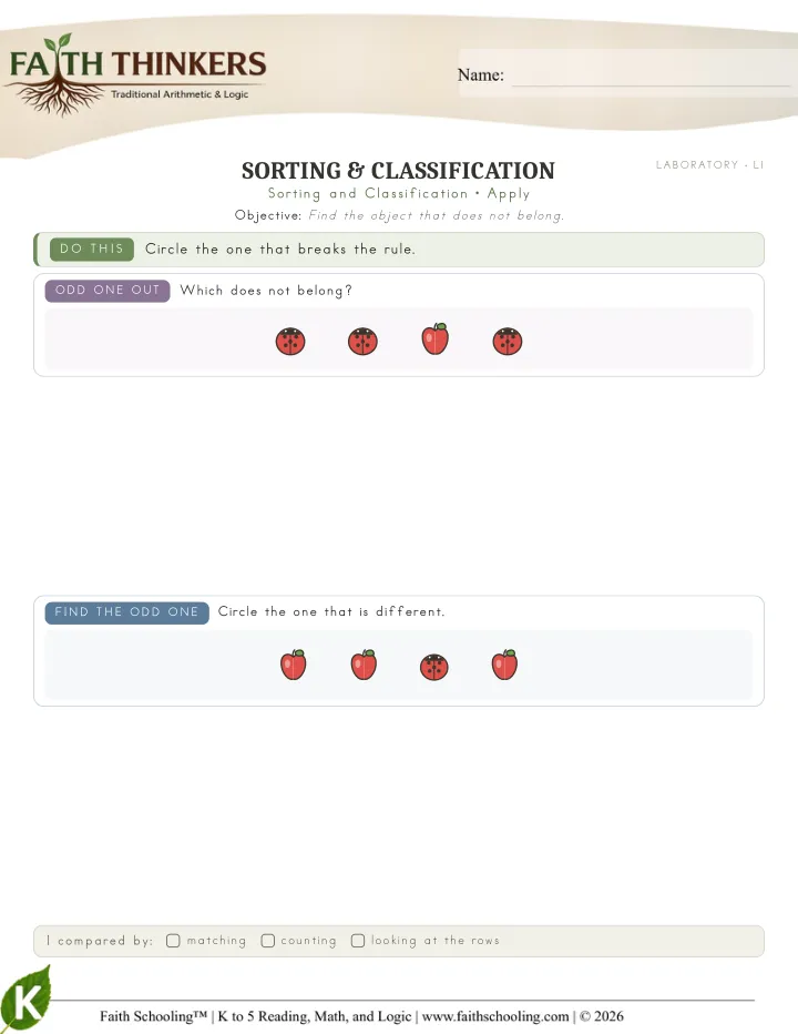 Apply worksheet sample
