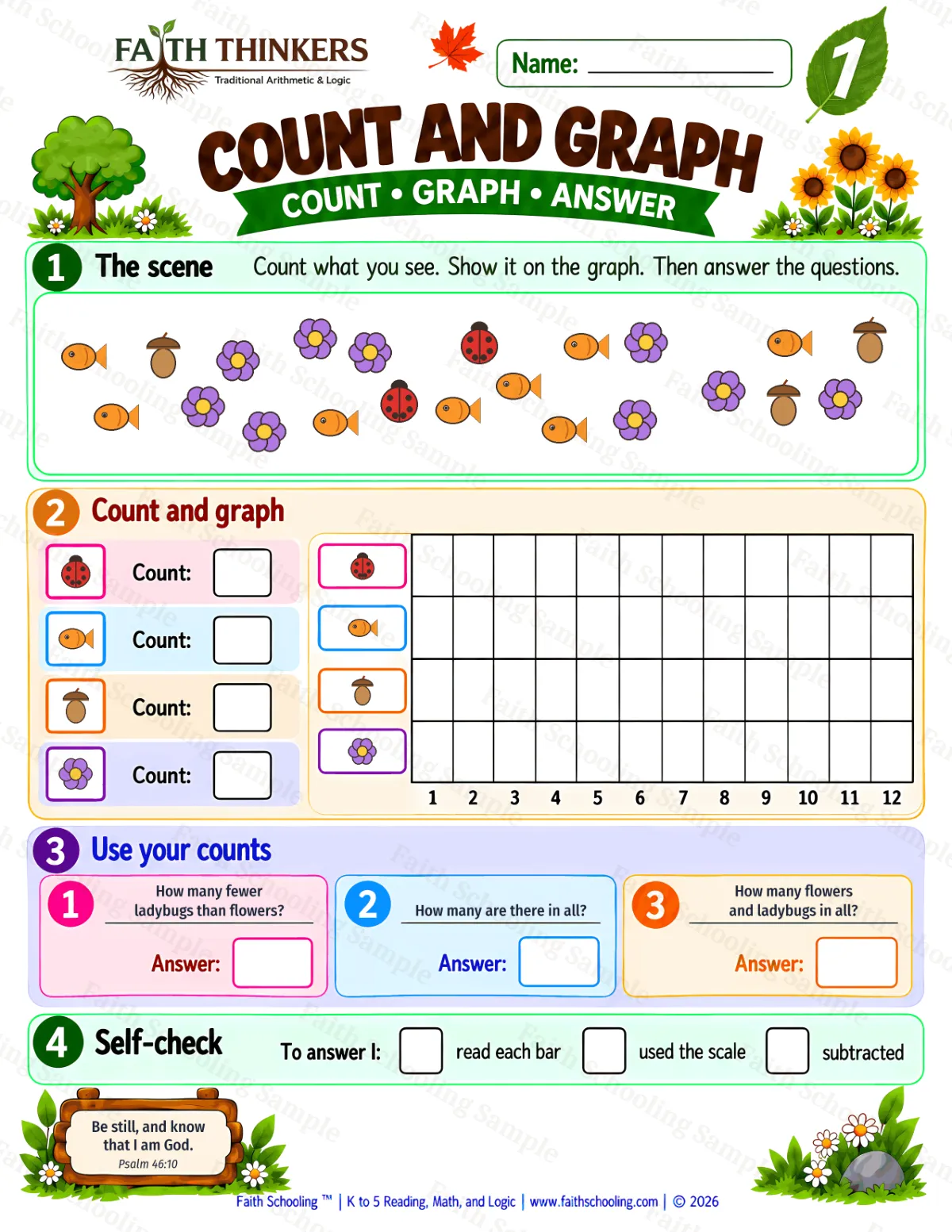 1st Grade math worksheet — Data Practice 2 (free printable)