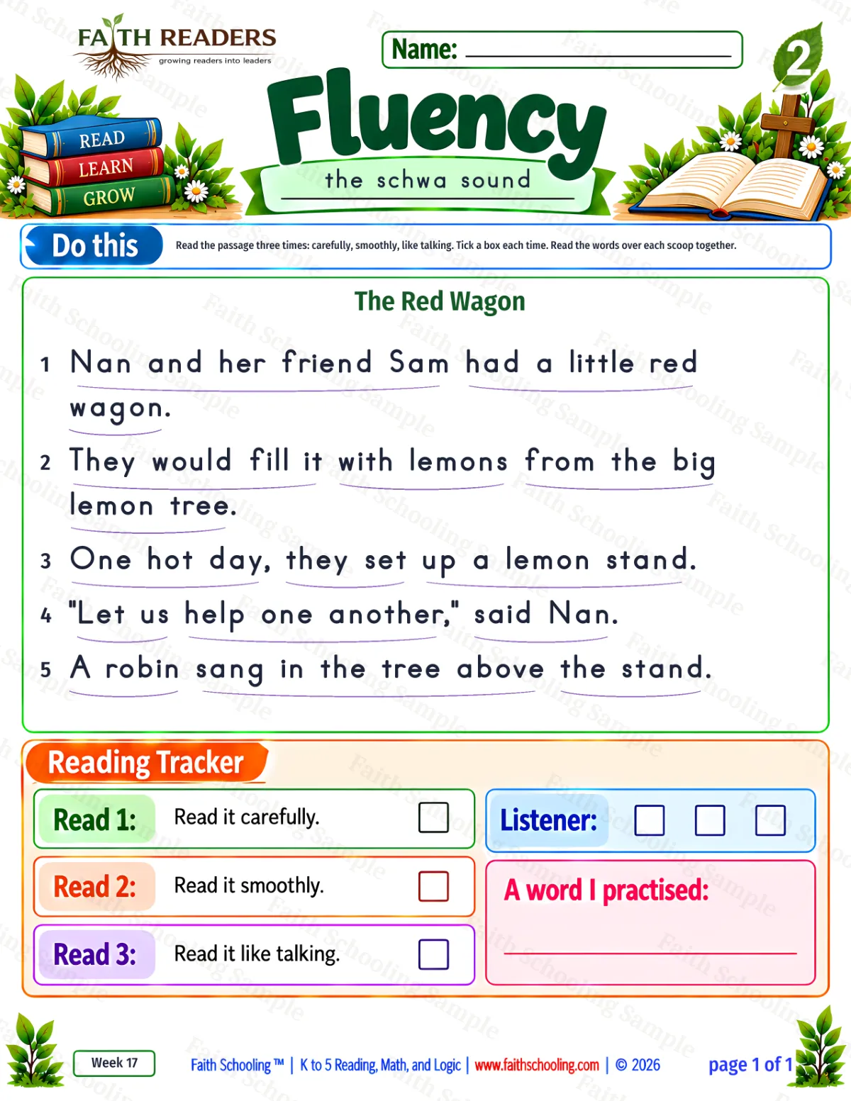2nd Grade Schwa: the Unstressed Vowel Worksheets (Free PDF)