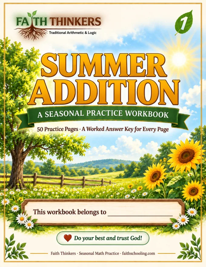 Summer Addition workbook cover — Grade 1