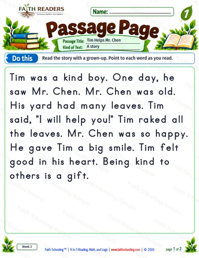 Grade 1 Reading worksheet: Inference And Evidence